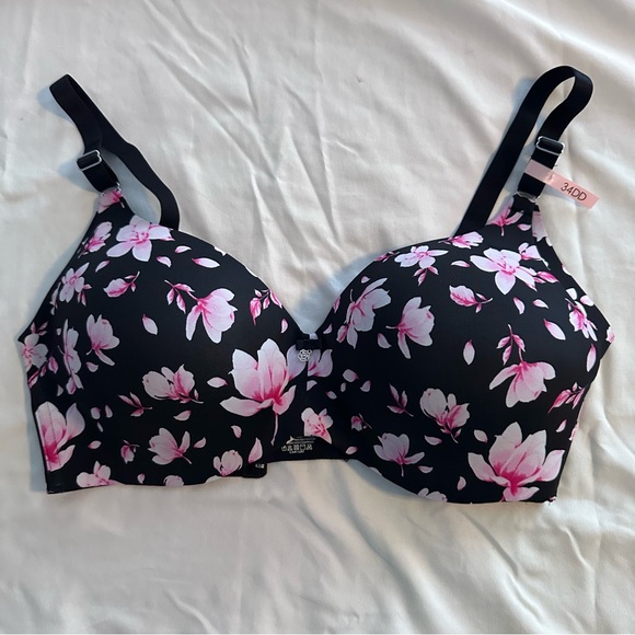La Vie En Rose Other - NWT La Vie en Rose Sleekback Wireless Bra – Floral Print – Size 34DD